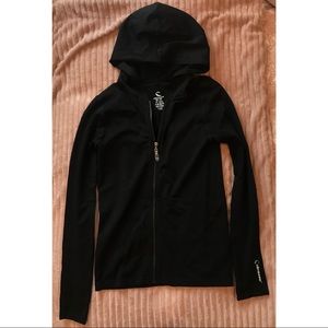 Active/fit style zip up sweater